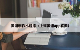 临沧黄浦制作小程序（上海黄浦app官网）