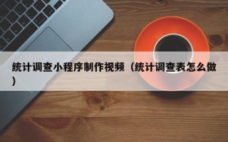 临沧统计调查小程序制作视频（统计调查表怎么做）